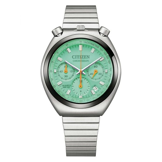 Citizen Quartz Green Dial Analog Chronograph Men's Watch AN3660-73X
