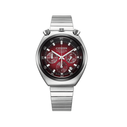 CITIZEN Quartz Red Dial Analog Chronograph Men's Watch AN3714-84Z