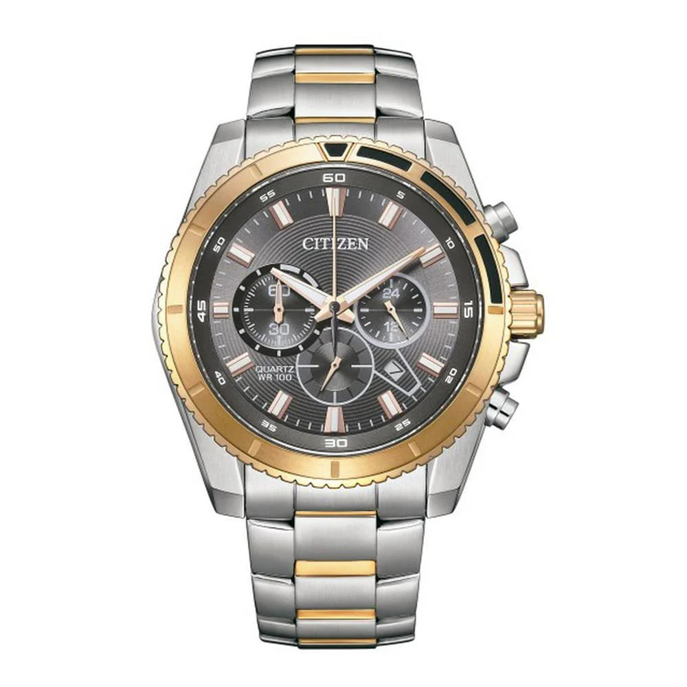CITIZEN Chronograph Quartz Grey Dial Men's Watch AN8204-59H