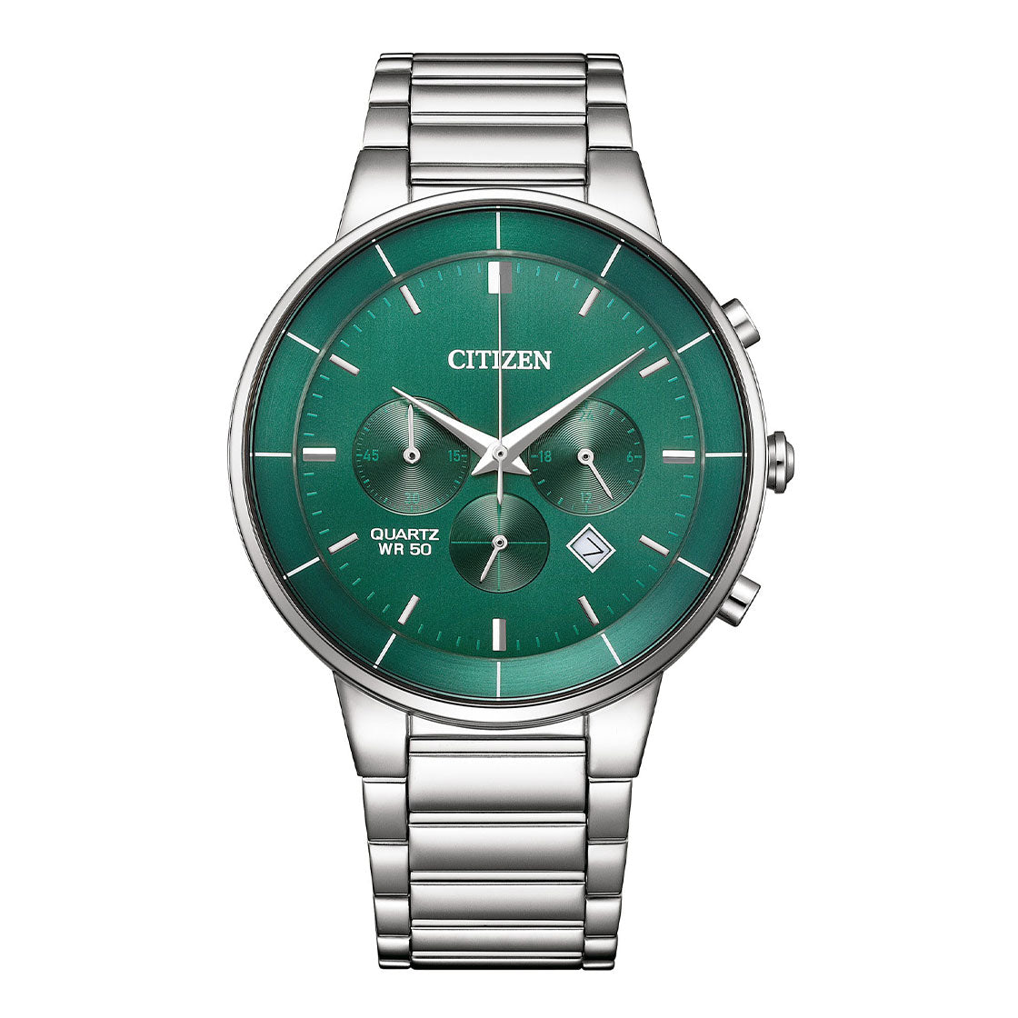 Citizen Quartz Chronograph Green Dial Men's Watch - AN8220-52X