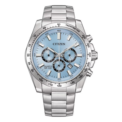 CITIZEN Tiffany Blue AQ Chronograph Stainless Steel Mens Watch - AN8230-59L