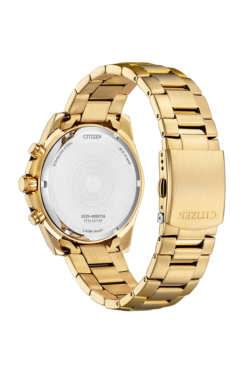 CITIZEN Quartz Rose Gold Dial Analog Chronograph Men's Watch AN8236-52P