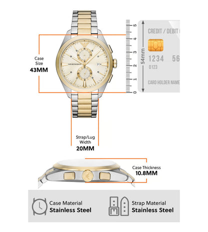 AR11605 Emporio Armani | Chronograph Round Dial Men Watch