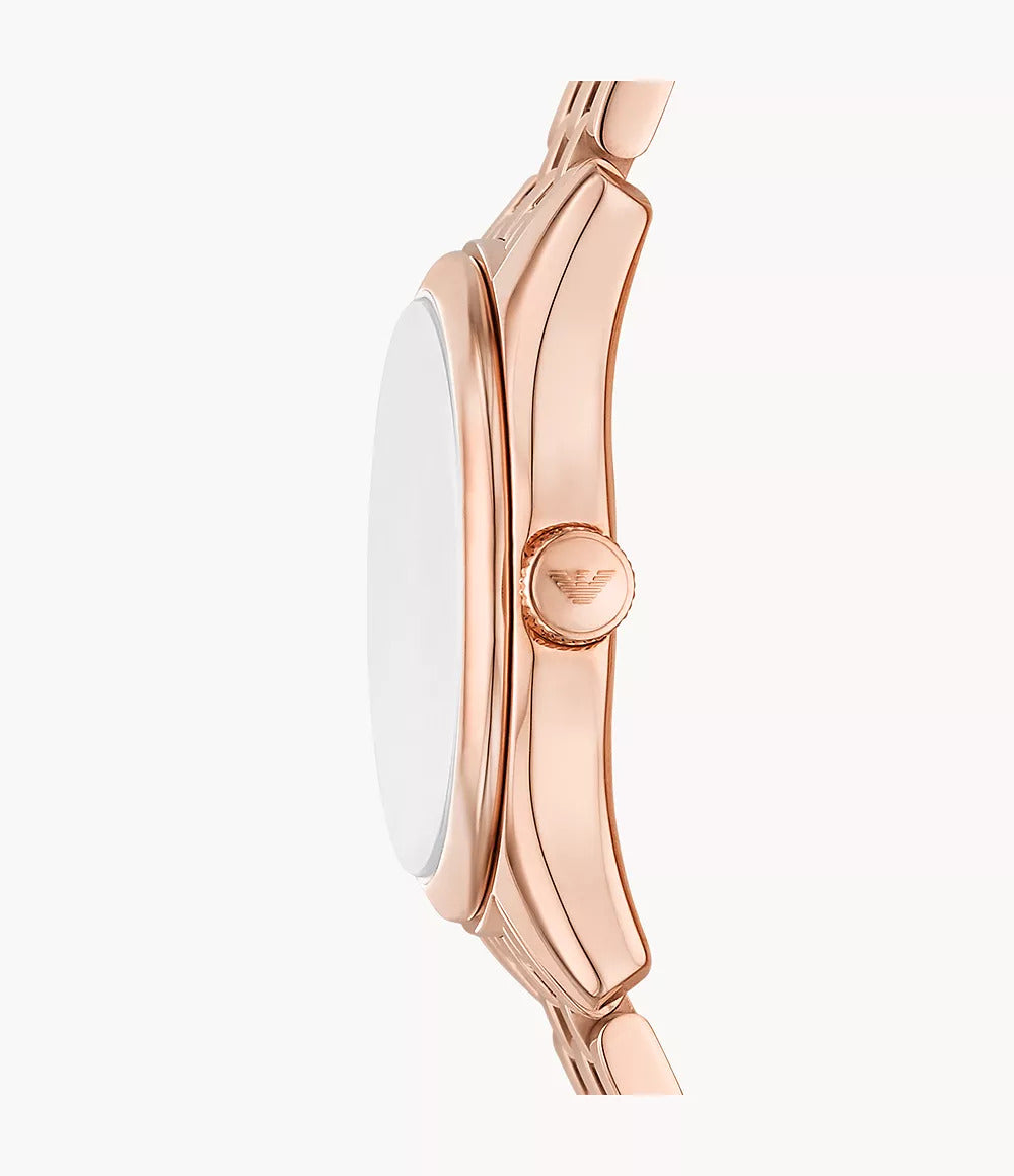 AR11615 Emporio Armani | Three-Hand Date Rose Gold-Tone Watch (Women)