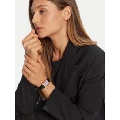 Emporio Armani Silver Dial Analog Leather Strap Women Watch AR11624