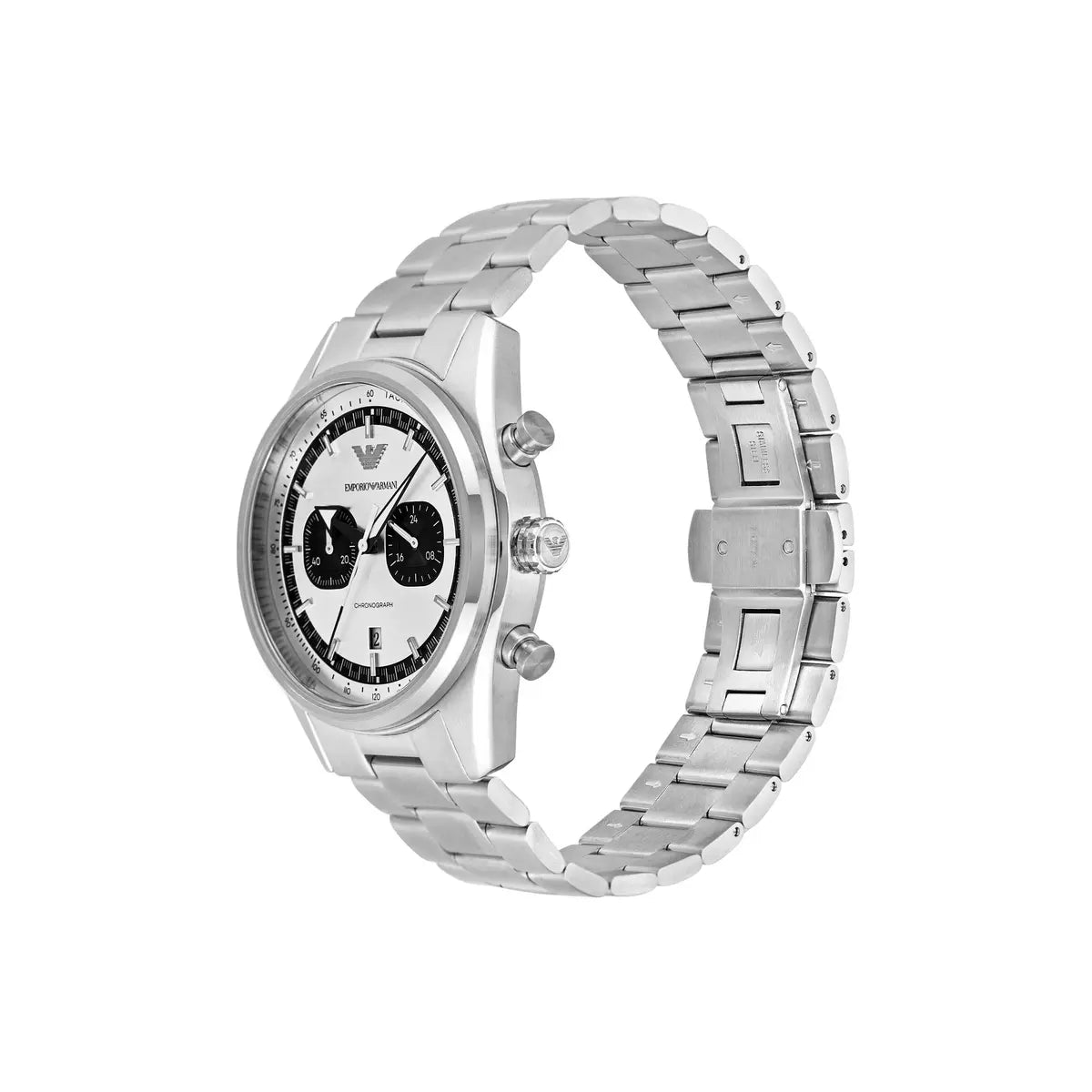 Emporio Armani Quartz Silver Dial Chronograph Analog Men's Watch AR11636
