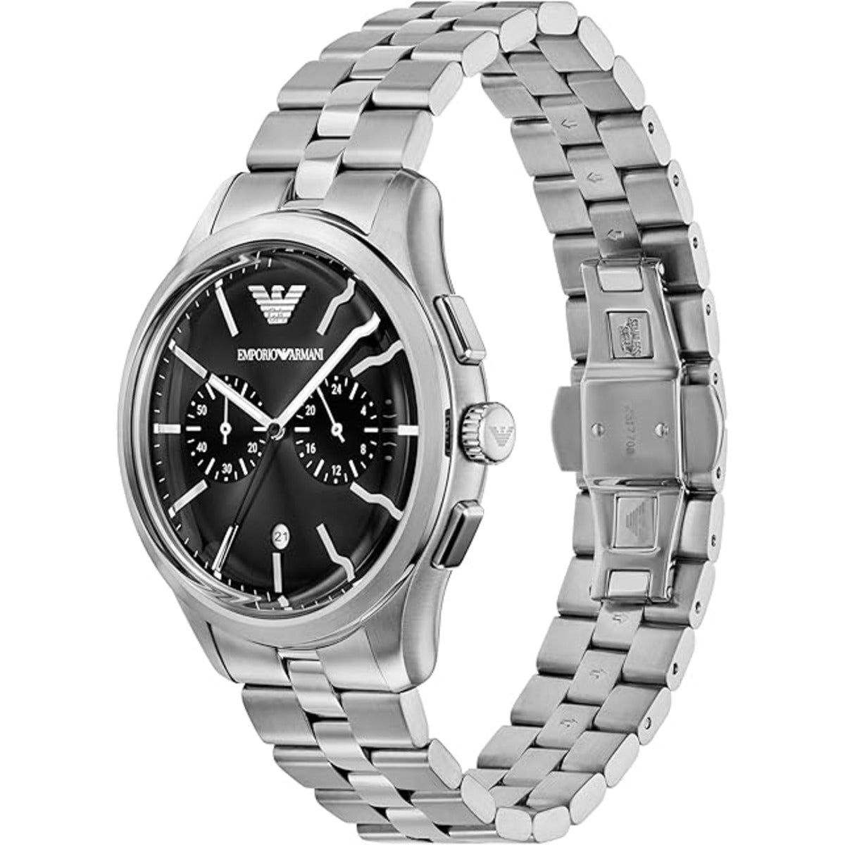 Emporio Armani Dario Black Dial Chronograph Men Watch AR11691