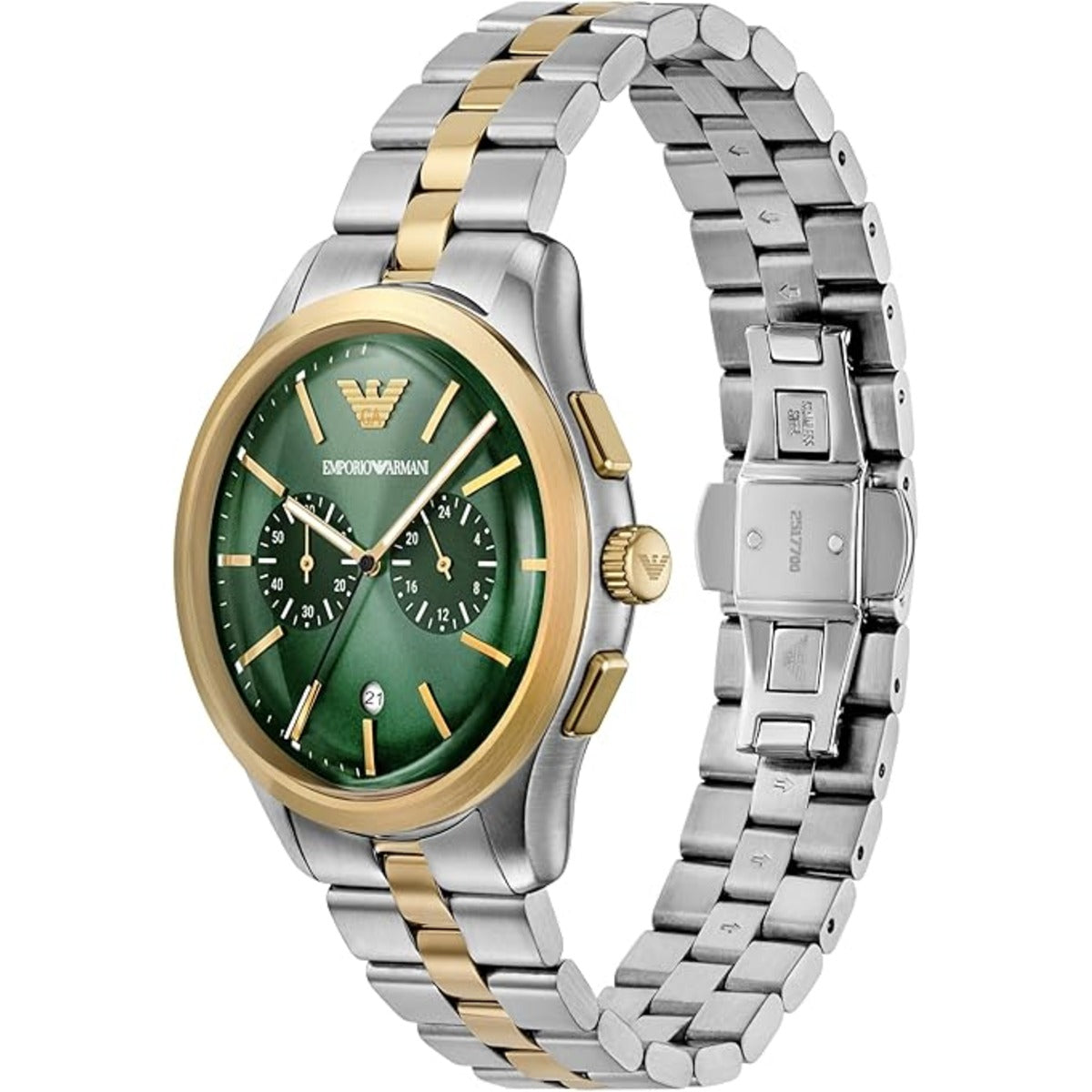 Emporio Armani Chronograph Two Tone Stainless Steel Men Watch AR11692