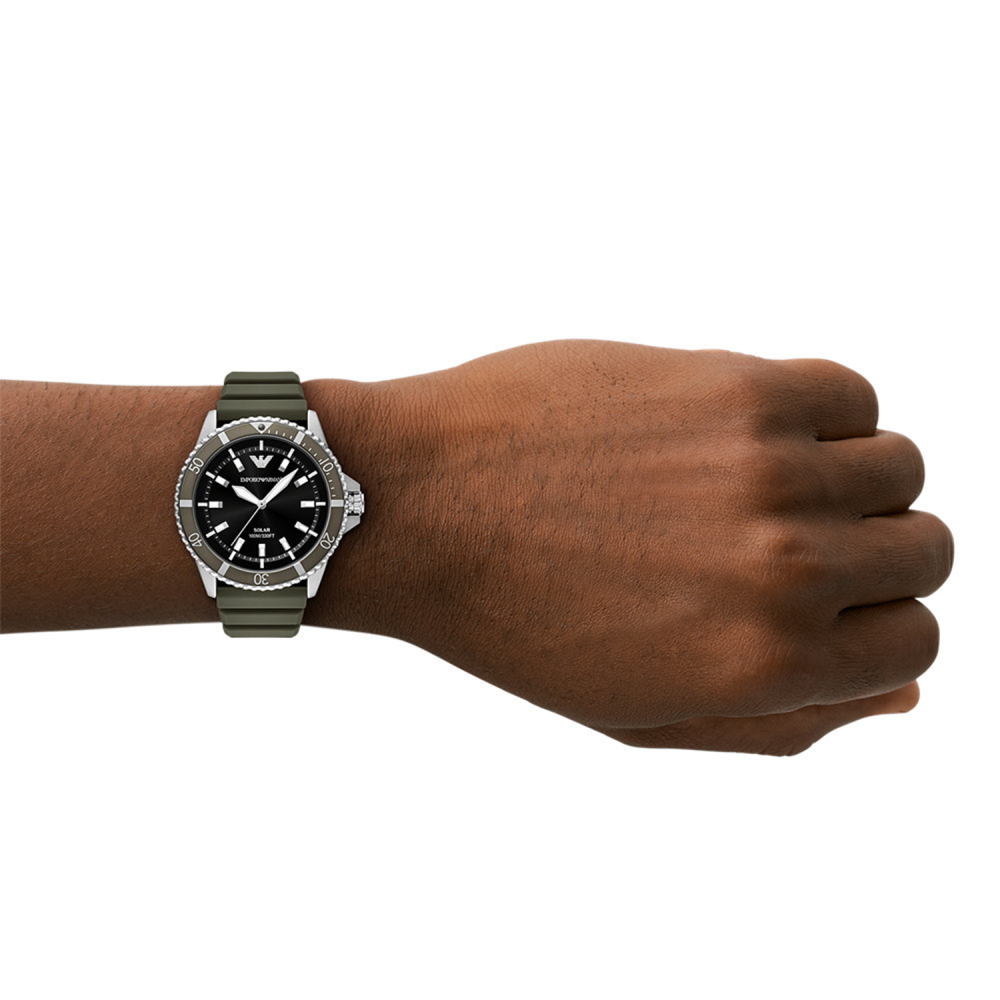 Emporio Armani World Explorer Solar-Powered Three-Hand Men Watch AR11699