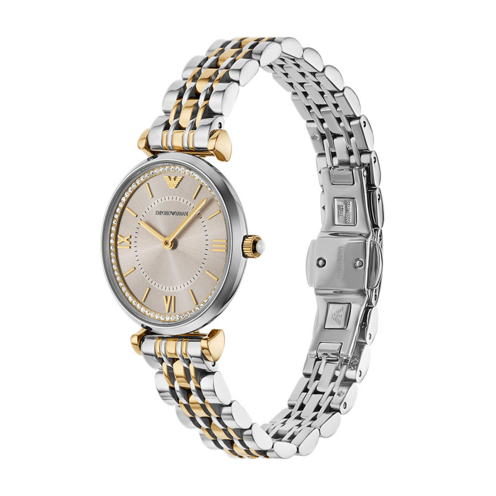 Emporio Armani Two-Hand Two-Tone Stainless Steel Men Watch AR11702
