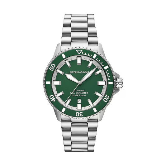 Emporio Armani Sea Explorer Green Dial Automatic Men Watch AR60088