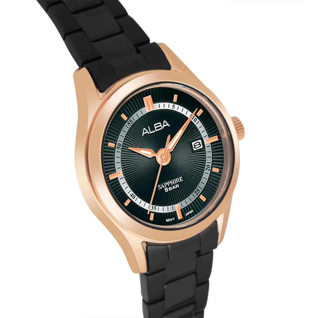 ALBA Asterix Black Dial Men's Watch - AS9R10X1