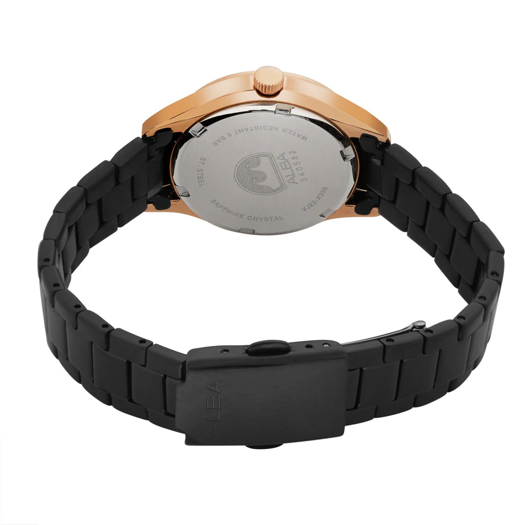 ALBA Asterix Black Dial Men's Watch - AS9R10X1