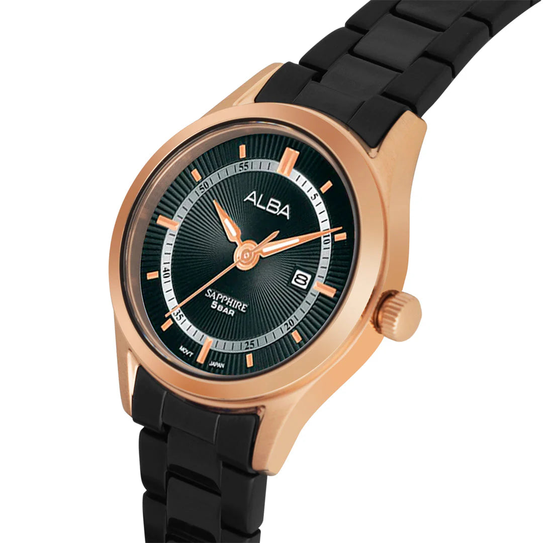 ALBA Asterix Black Dial Men's Watch - AS9R10X1