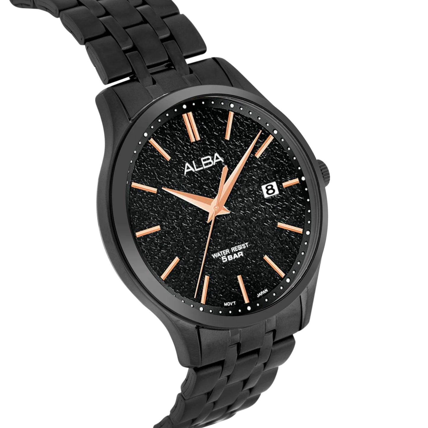 ALBA Black Marble Dial Men's Watch AS9R25X1