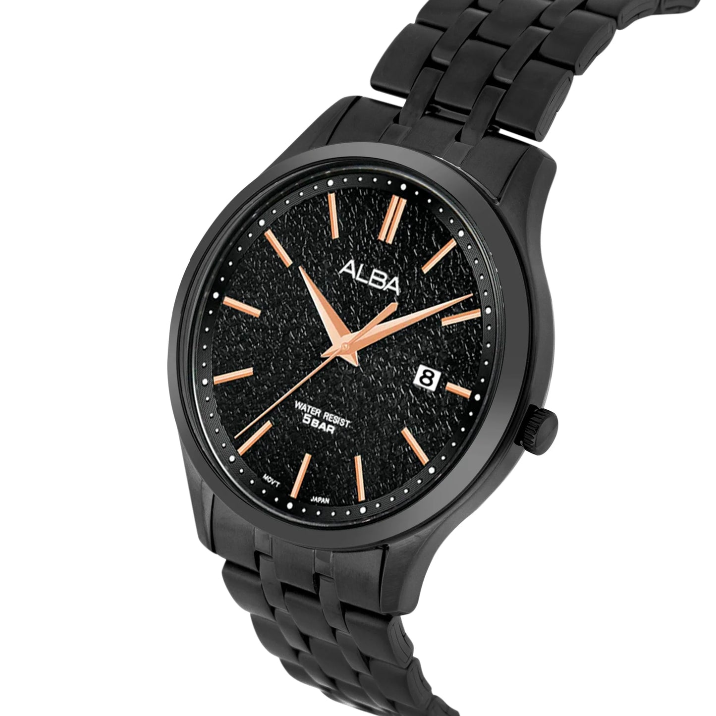 ALBA Black Marble Dial Men's Watch AS9R25X1