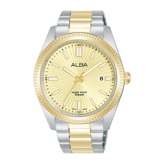 ALBA Light champagne patterned dial Men's Watch AS9S64X1