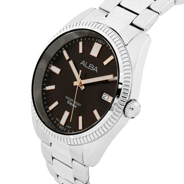 ALBA Brown Textured Dial Men's Watch AS9S65X1