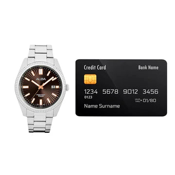 ALBA Brown Textured Dial Men's Watch AS9S65X1