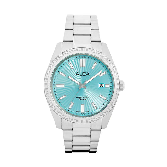 ALBA Quartz Pale Turquoise Blue Dial Analog Men's Watch AS9S71X1