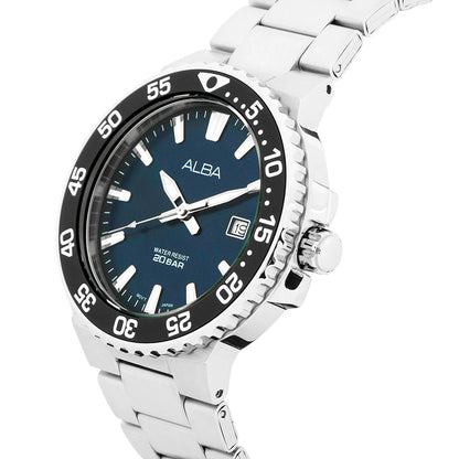 ALBA Midnight Blue Dial Stainless Steel Men Watch AS9S81X1