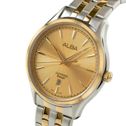ALBA Golden Poppy Patterned Dial Quartz Men's Watch AS9T64X1