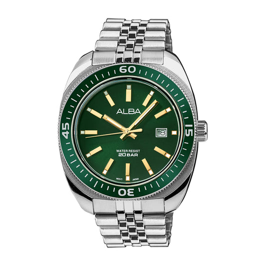 ALBA Emerald Green Dial Quartz Watch For Men AS9T77X1