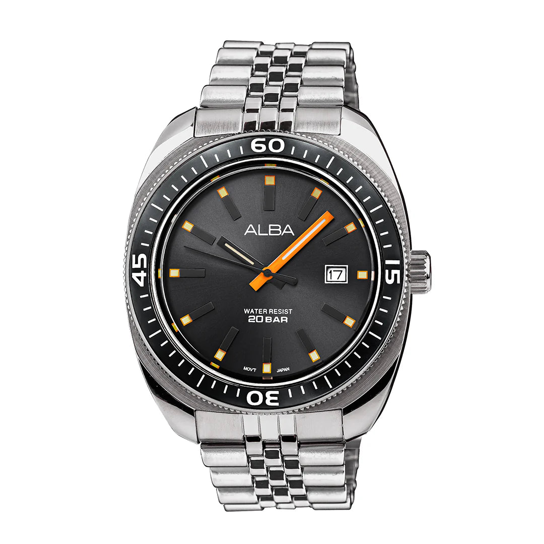 ALBA Davy's Grey Dial Quartz Analog Men's Watch AS9T87X1