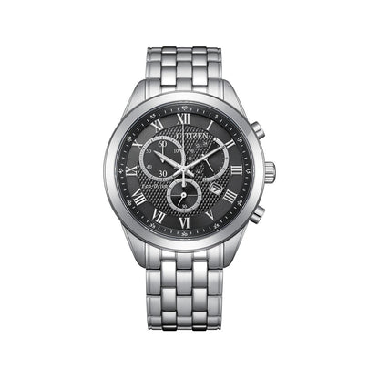 CITIZEN Eco-Drive Black Dial Analog Chronograph Men's Watch AT2600-57E