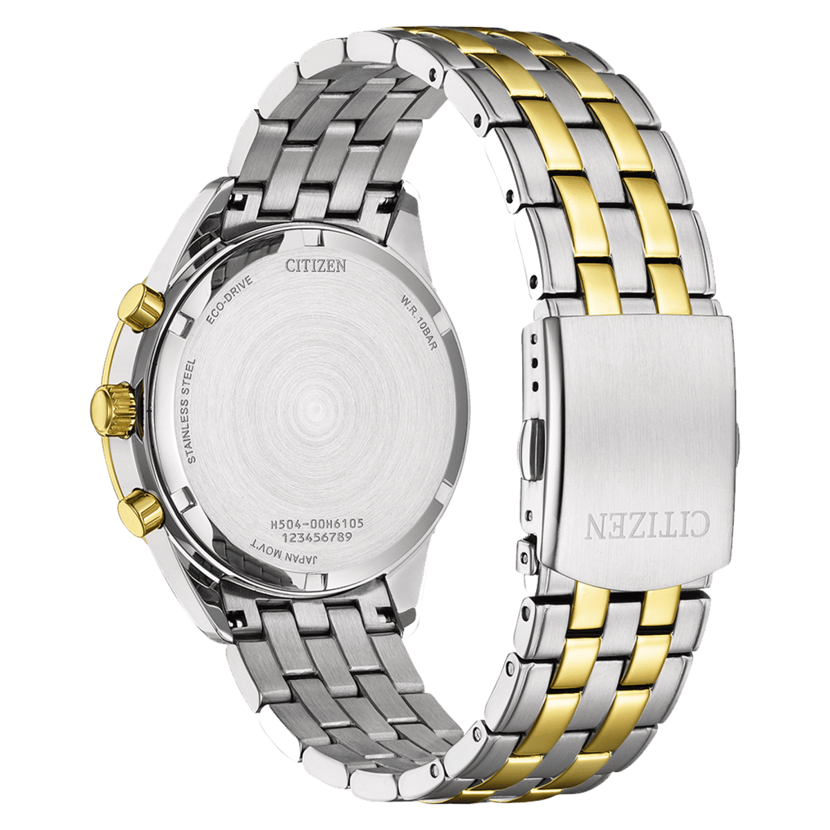 CITIZEN Eco-Drive Grey Dial Analog Chronograph Men's Watch AT2604-56H