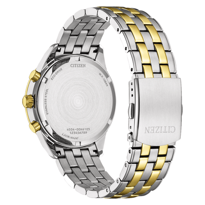 CITIZEN Eco-Drive Grey Dial Analog Chronograph Men's Watch AT2604-56H