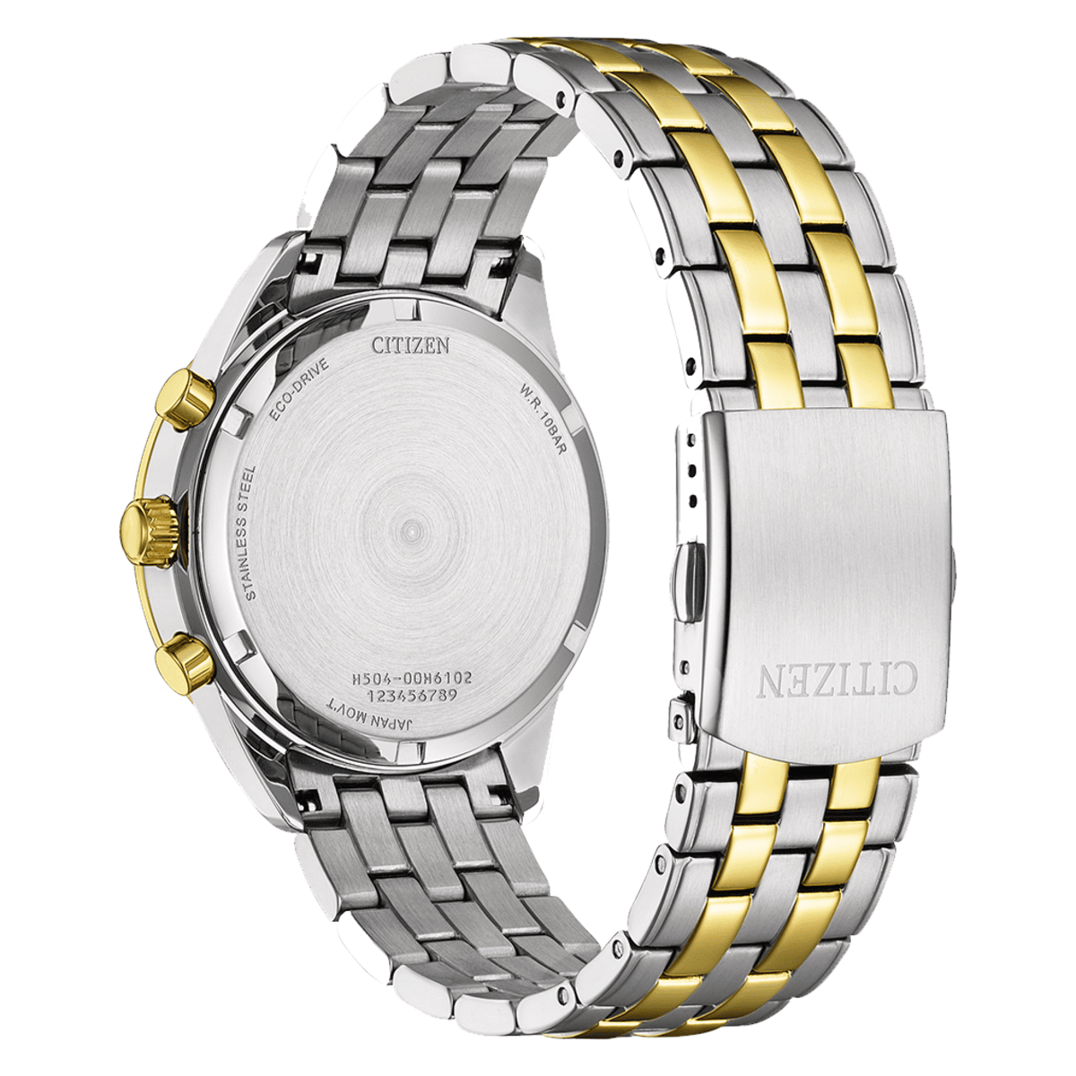 CITIZEN Eco-Drive Green Dial Analog Chronograph Men's Watch AT2604-56X