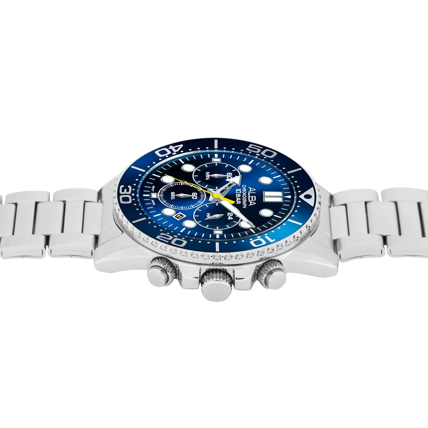 ALBA Cobalt Blue Dial Chronograph Men's Watch - AT3J43X1
