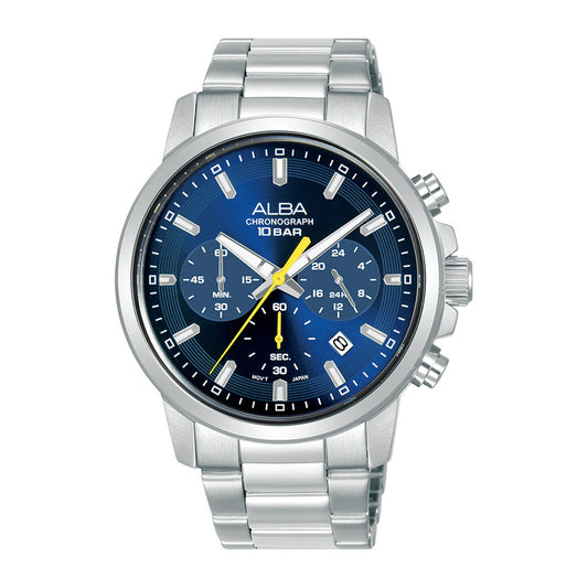 ALBA Blue dial Chronograph Men's Watch - AT3J55X1
