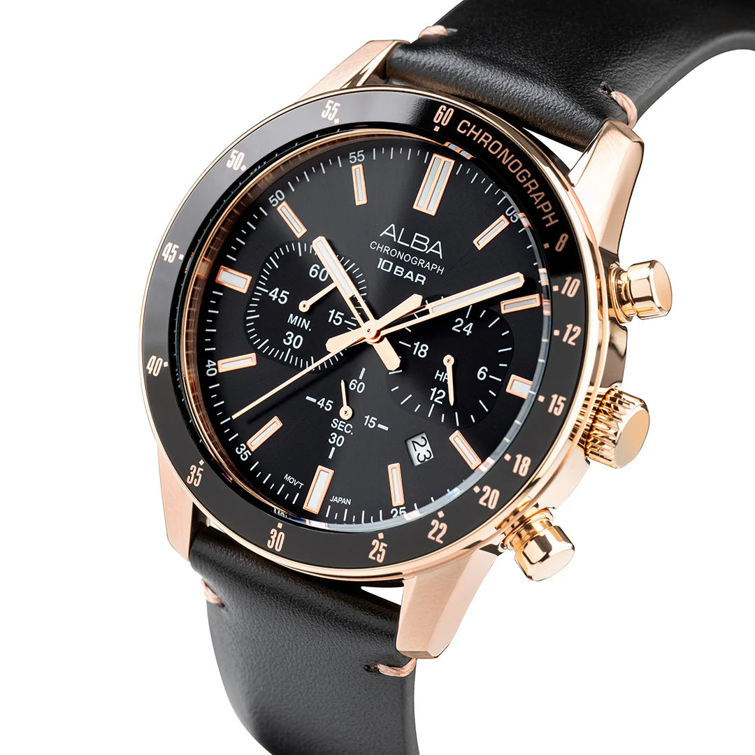 ALBA Contenmporary Onyx Black Dial Chronograph Men Watch AT3J84X1