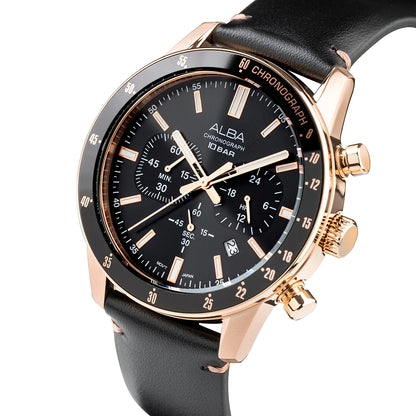 ALBA Contenmporary Onyx Black Dial Chronograph Men Watch AT3J84X1