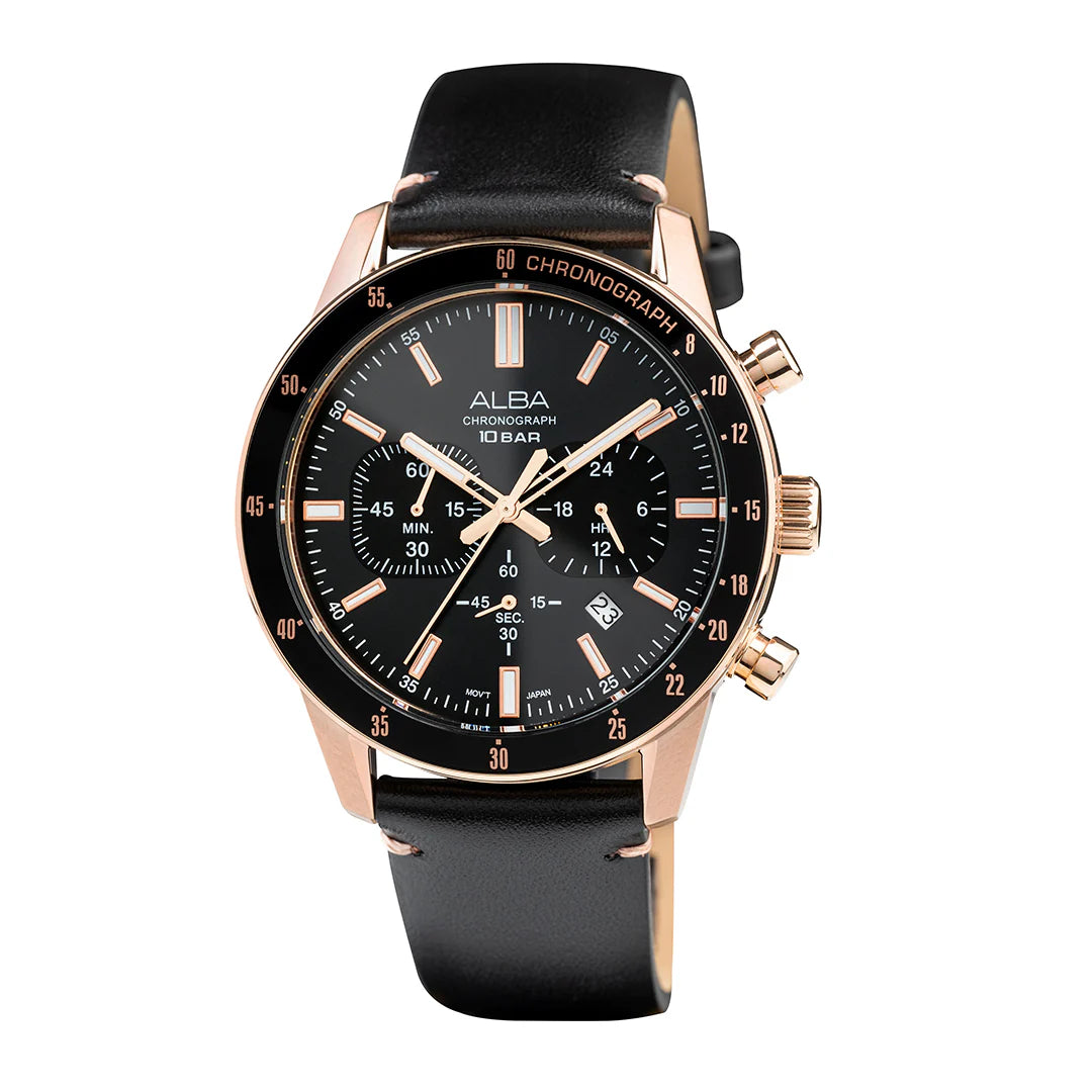 ALBA Contenmporary Onyx Black Dial Chronograph Men Watch AT3J84X1