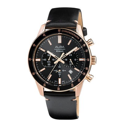 ALBA Contenmporary Onyx Black Dial Chronograph Men Watch AT3J84X1