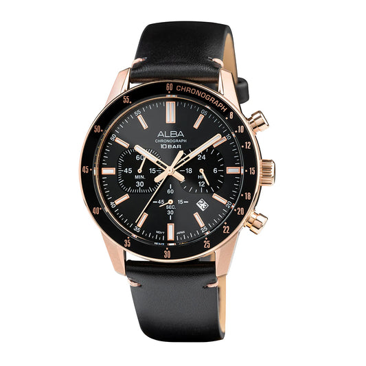 ALBA Contenmporary Onyx Black Dial Chronograph Men Watch AT3J84X1