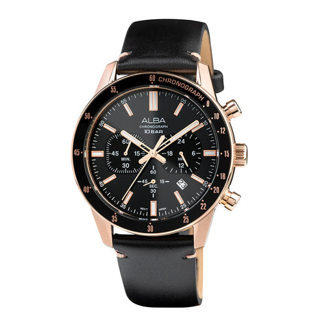 ALBA Contenmporary Onyx Black Dial Chronograph Men Watch AT3J84X1 - Buy Now at Sai Creations Watches