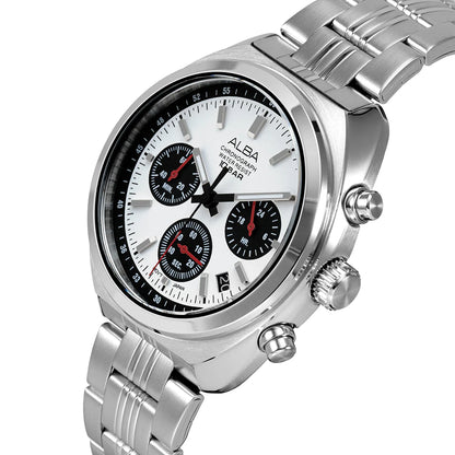 ALBA Seashell White Dial Chronograph Men's Watch AT3K11X1