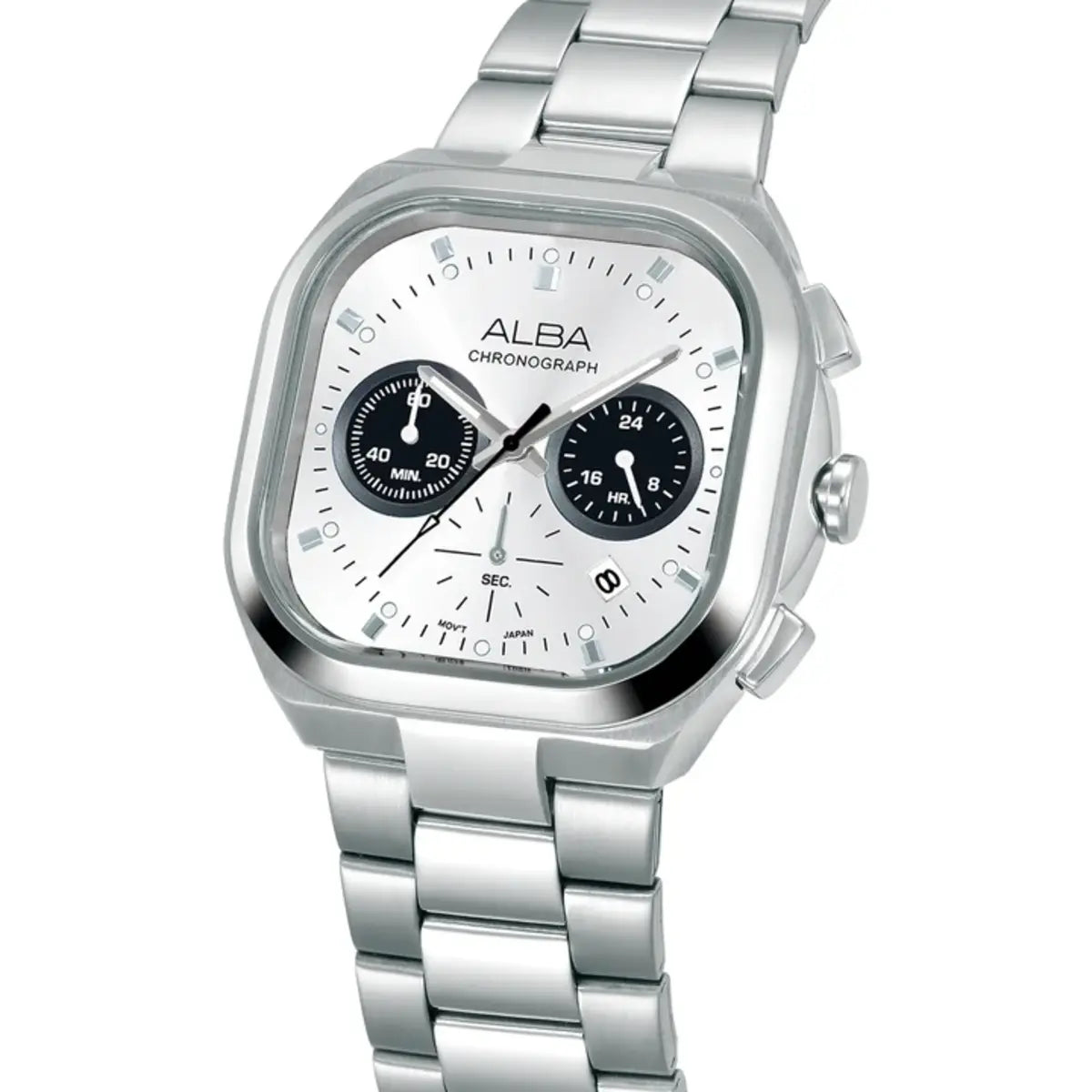 ALBA Retro Sport Emerald White Dial Analog Chronograph Men's Watch AT3L07X1