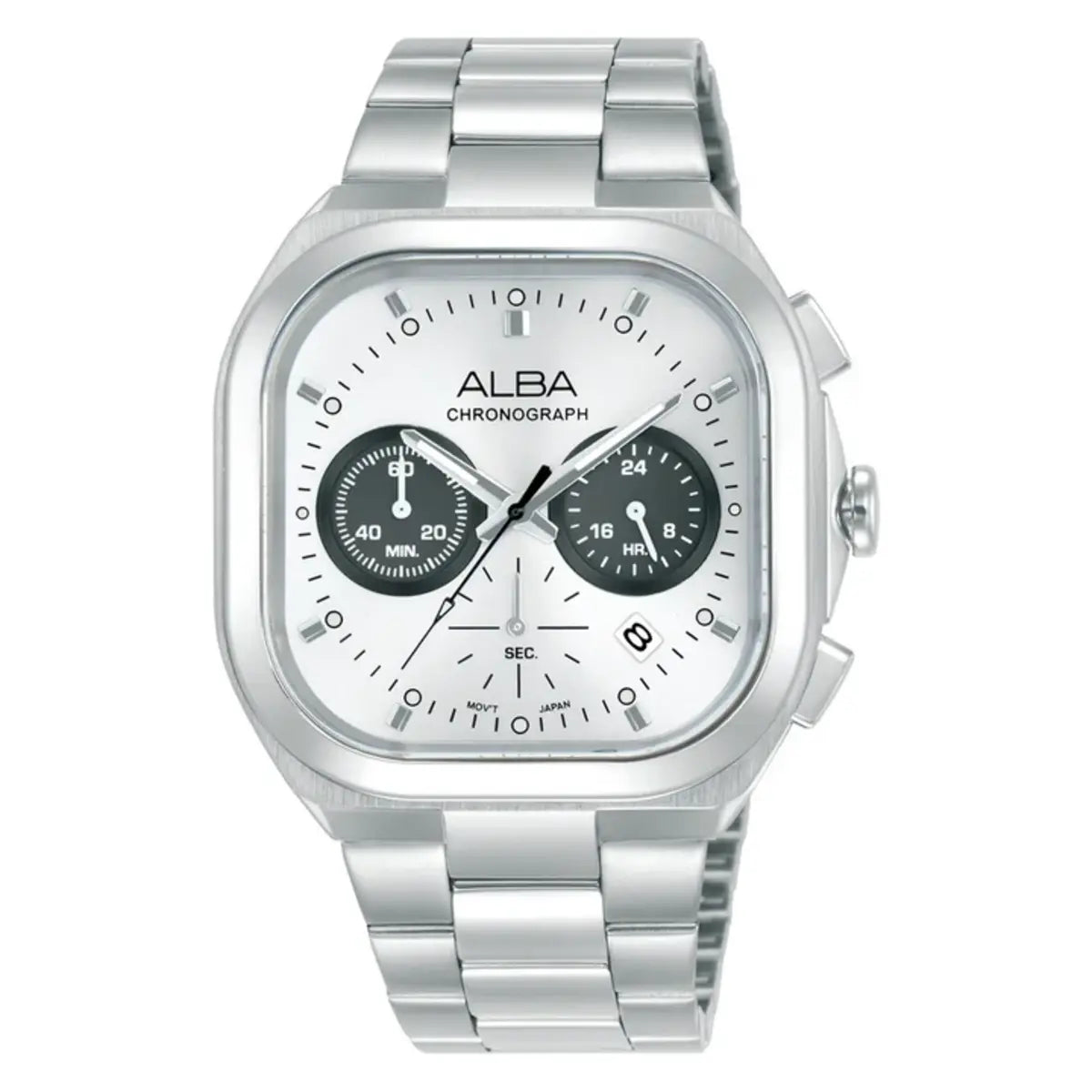 ALBA Retro Sport Emerald White Dial Analog Chronograph Men's Watch AT3L07X1