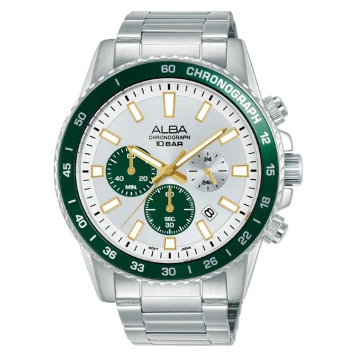ALBA Racing-Inspired Analog Chronograph Men's Watch AT3L11X1
