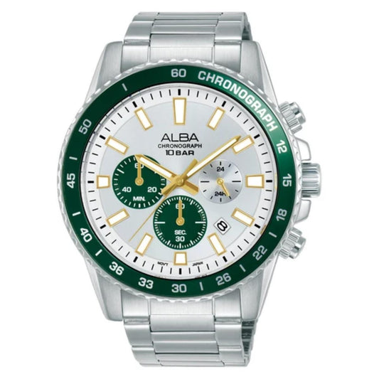 ALBA Racing-Inspired Analog Chronograph Men's Watch AT3L11X1