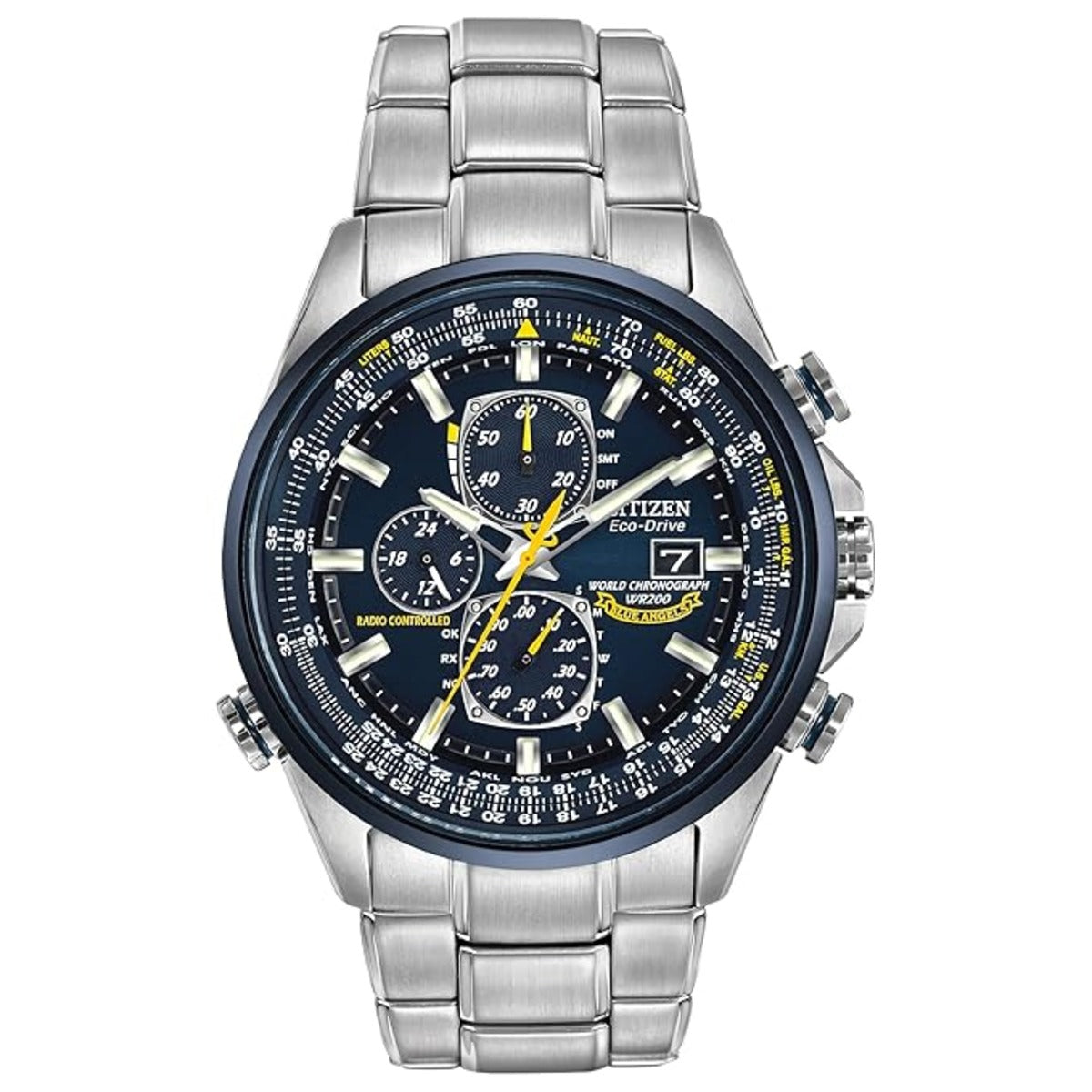 CITIZEN Eco-Drive Blue Dial Analog Stainless Steel Men's Watch-AT8020-54L