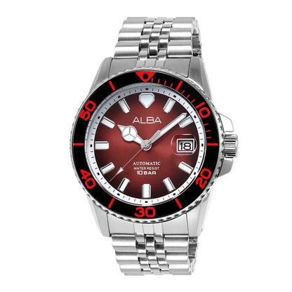 ALBA Burgundy Dial Automatic Men's Watch AU4055X1