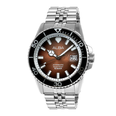 ALBA Caramel Dial Automatic Men's Watch AU4057X1 - Buy Now at Sai Creations Watches