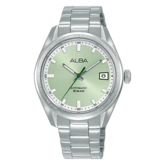 ALBA Mechanical Green Dial Analog Automatic Men's Watch AU4099X1