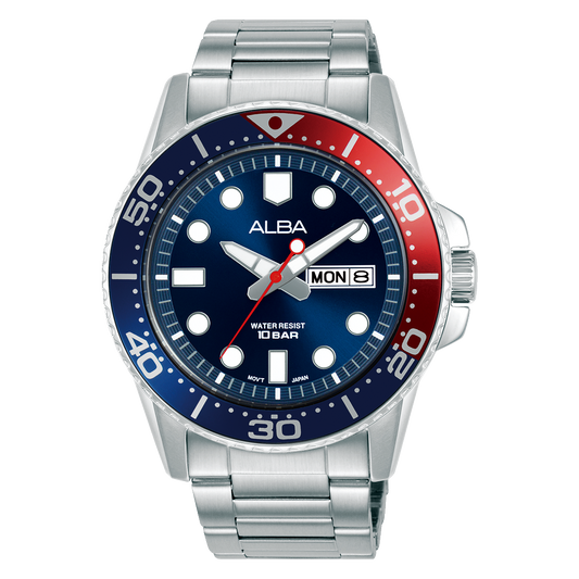 ALBA 42.5mm Blue Active Quartz Timepiece for Men AV3593X1
